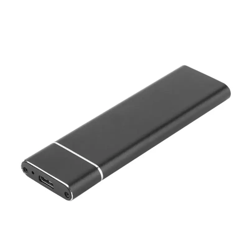 M.2 NGFF SSD 6 Гбит/с к USB 3,1 тип-c конвертер адаптер Корпус чехол коробка жесткий диск Caddy для Macbook Air Ноутбук PC - Цвет: Черный