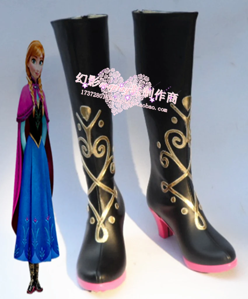 

Anna Princess Cosplay Shoes Boots Custom-Made