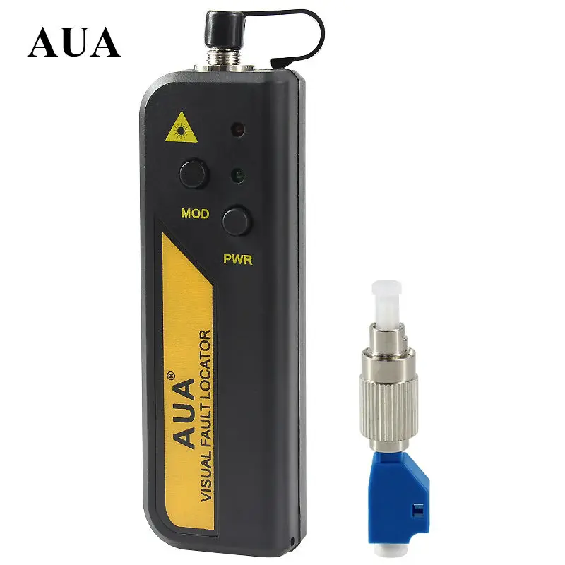 AUA wholesale price 10mw Red Laser Light Fiber Optic Cable Tester LC/SC