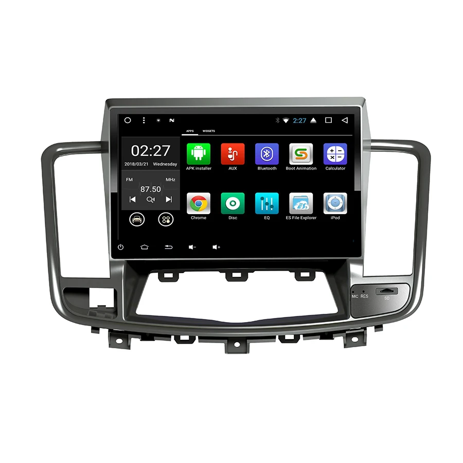 Sale Android 7.1 Car For Nissan Teana 2012 Quad Core Car Radio Touch Screen Navigation Stereo Headunit WIFI 4G Media DVD Player 2