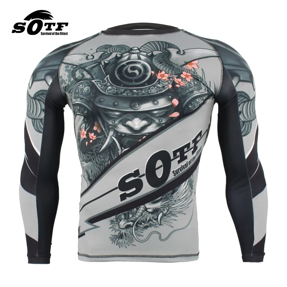 

WTUVIVE Fitness Breathable MMA Monkey Beehive Gladiator Long Sleeve Wearable Boxing jerseys tiger muay thai mma yokkao