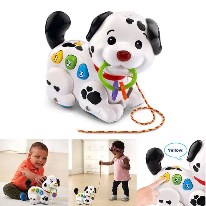2019 новые электронные игрушки ходьба тянуть поют Щенок Собака Домашние животные для детей подарок ребенка