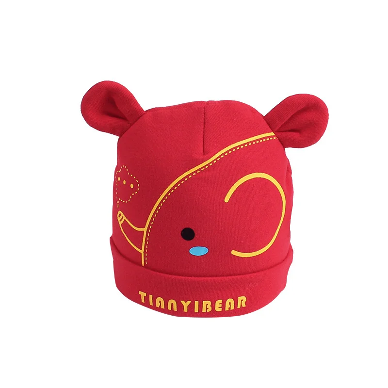 New Thick Winter Baby Hat Newborn Cotton Warm Beanie Bear Ears Tire Hat Cartoon Infant Beanie For Boys Girls Baby Boys Clothing (2)