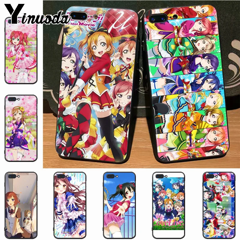 

Yinuoda Love live school idol diary Hot Fashion Fun Dynamic phone case for iPhone 7plus 6S 6plus 7 8 8Plus X 5 5S case cover