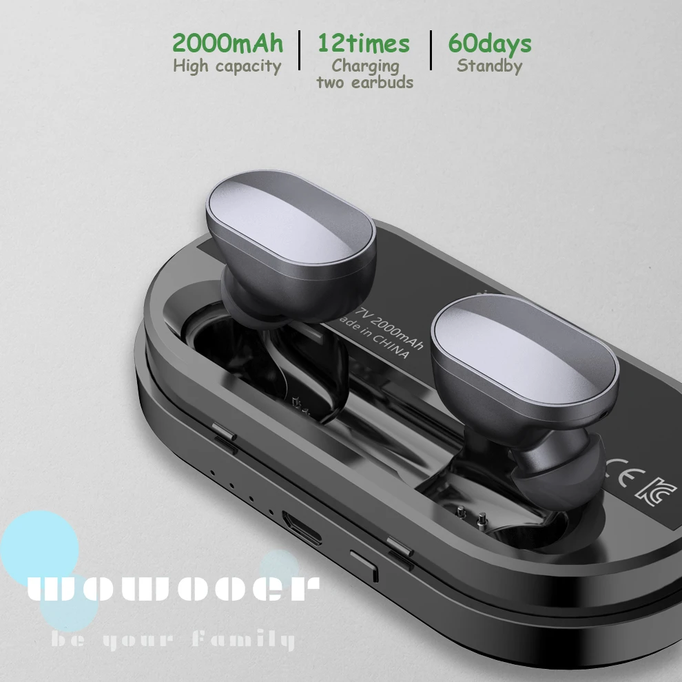 

wireless earbuds Active Noise Cancelling Hi-Fi Stereo bluetooth Headset Built-in Mic Sweatproof Workout Running Gym earphone
