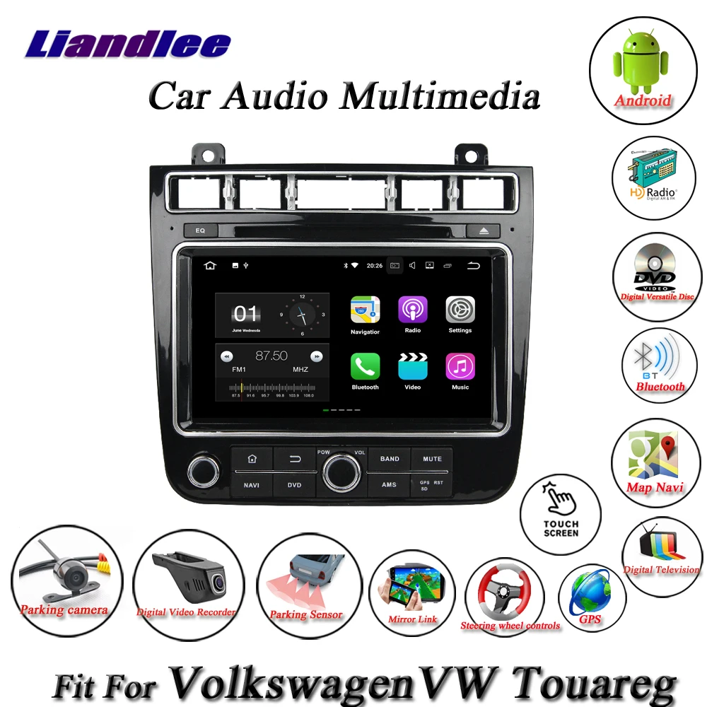 Liandlee автомобиля Android системы для Volkswagen VW Touareg~ радио CD DVD плеер gps Nav Navi навигации HD экран мультимедиа