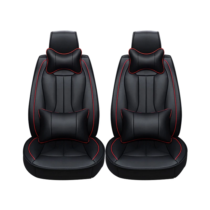 2 pcs Leather car seat covers For Skoda Octavia 2 a7 a5 Fabia Superb Rapid Yeti Spaceback Joyste car accessories styling