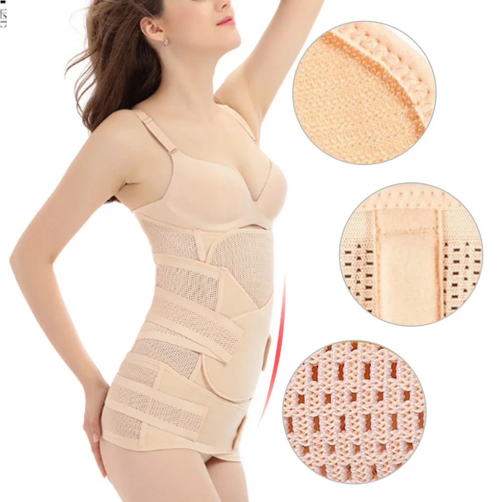 3-in-1-Maternity-Postpartum-Belt-Slimming-Corset-Bandage-Body-Recovery-Shapewear-Women-Bodysuit-Breathable-Waist-2