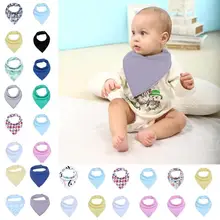 4 шт. хлопок двойной слой треугольное полотенце детские нагрудники слюнявчик для младенца Полотенца мультфильм нагрудники с животными бандана, материал для отрыжки Bebes