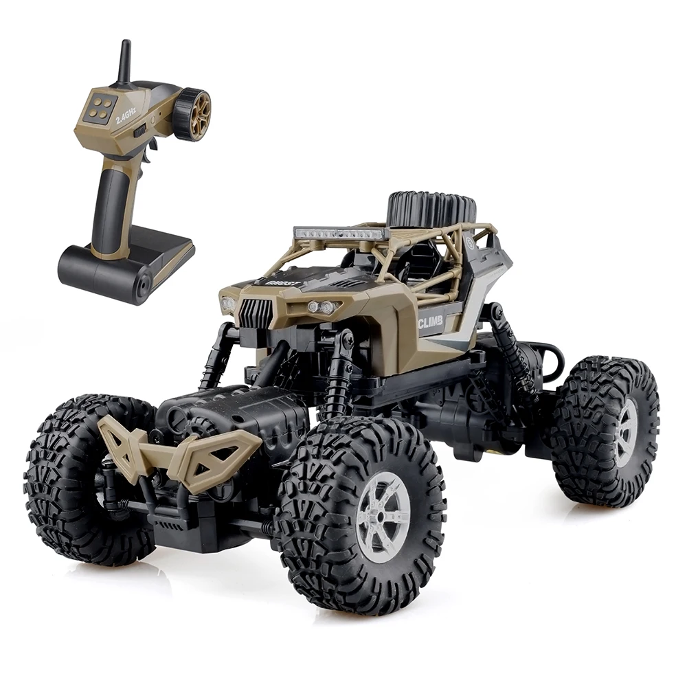 GizmoVine 2,4 г 4WD RC автомобиль двойные двигатели Bigfoot автомобиль дистанционного Управление игрушки 1/16 Водонепроницаемый RC Desert багги грузовик грязи велосипед для детей