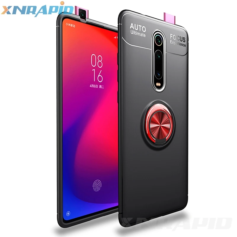 

For Xiaomi Mi 9T Pro Case Mi9T Ring Holder Soft Matte Silicone Back Cover For Xiaomi Mi 9T Phone Case