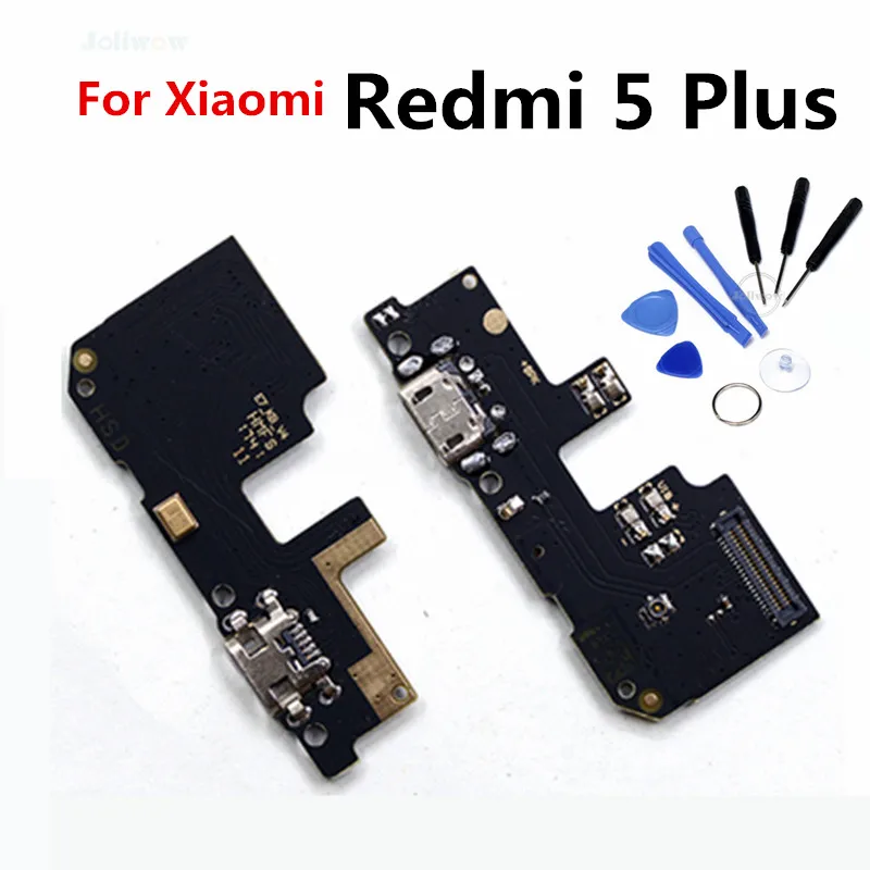 

For Xiaomi Redmi 5 Plus USB Charging Port Charger Board Flex Cable Dock Plug Connector Replacement Parts For Redmi 5Plus