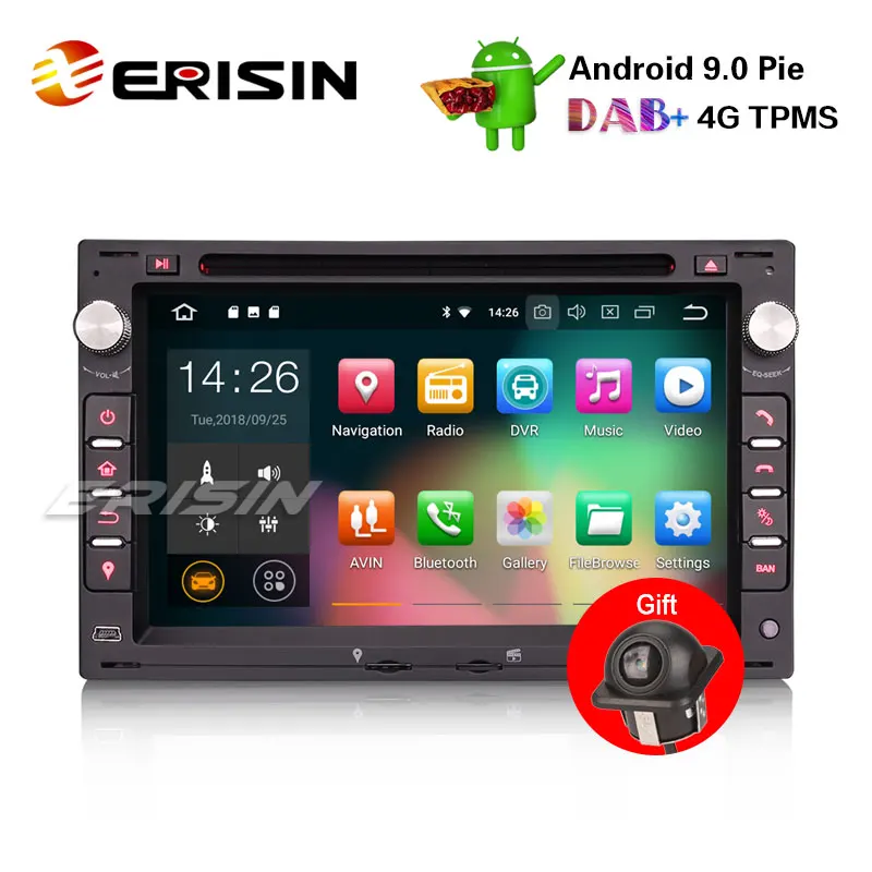 Clearance Erisin ES4886V 7" Android 9.0 Autoradio DAB+ GPS RDS 4G for VW Passat T5 Polo Golf Seat Peugeot 307 0 Clearance Erisin ES4886V 7" Android 9.0 Autoradio DAB+ GPS RDS 4G for VW Passat T5 Polo Golf Seat Peugeot 307 0