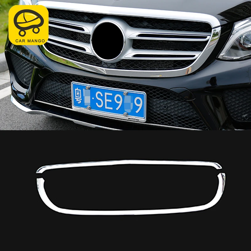 

CarManGo For Mercedes Benz GLE Auto Front Bumper Grill Frame Sticker Cover Trim Accessories