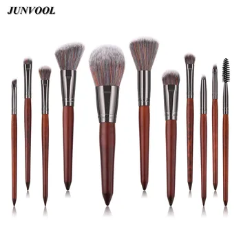 

5 Mix Colors Synthetic Hair Make Up Brushes 11PCS Powder Foundation Blending Lash Eyeshadow Eyebrow Brush for Makeup Beauty Set