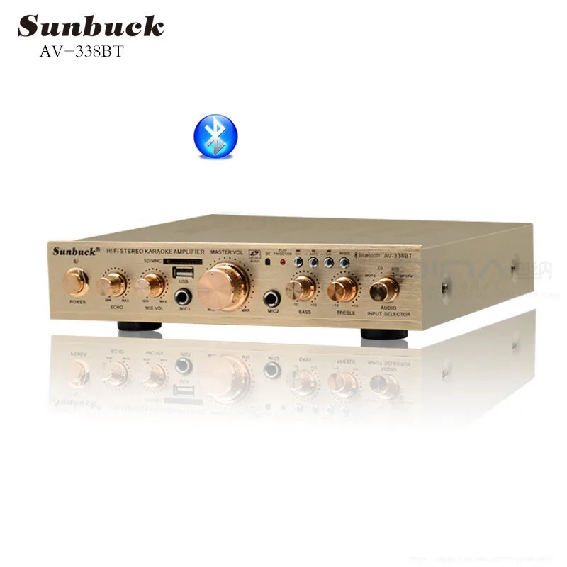 

Karaoke amplifier digital high power with card remote control Bluetooth amplifier 5-channel amplifierS home amplifier AV-338A