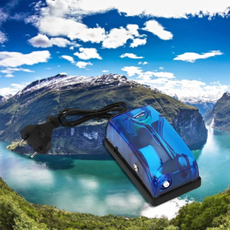 2.5L/min Super Silent Adjustable Aquarium Fish Tank Oxygen Air Pump EU