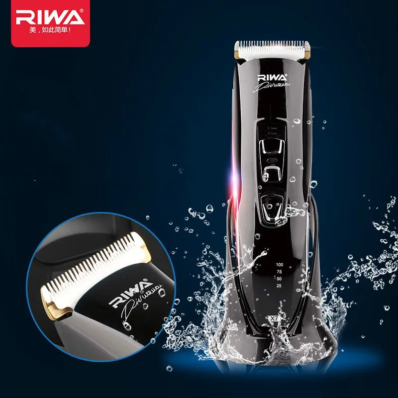 

RIWA tondeuse cheveux barber Hair Clipper Washable Cordless Hair Trimmer Adult Children Use Hair Cutting Machine