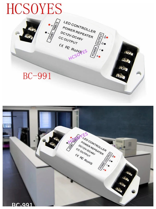 

BC-991;DC12-48V input; 350mA/CH*1 or 700mA/CH*1 or 1050mA/CH*1 or 2400mA/CH*1 output;led constant current 1CH power repeater