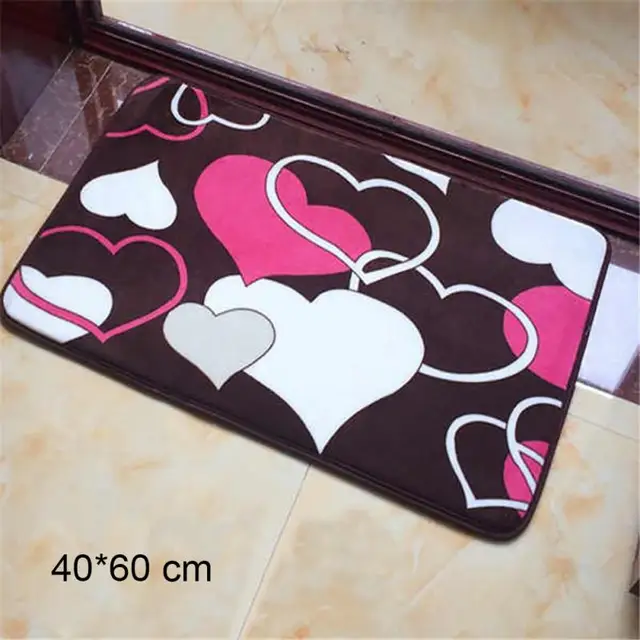 New Machine Wash Thicker Non-slip Bedroom Kitchen Bathroom Luxury Home Bath Living Room Mat 40X60cm 5 Patterns for Choice #6272