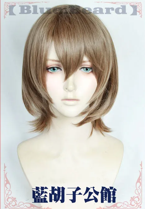 Аниме Persona 5 Goro Akechi парики короткие льняные темно-серые термостойкие