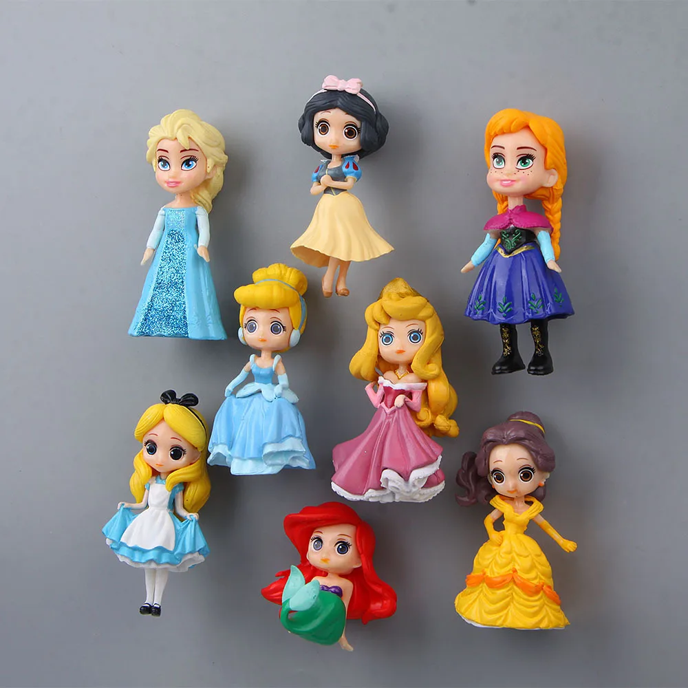 

Princess Fridge Magnets 3d Cute Cartoon People Souvenir магнит Mermaid Snow White PVC Magnetic Sticker Kids Girlfriend Boy Gift
