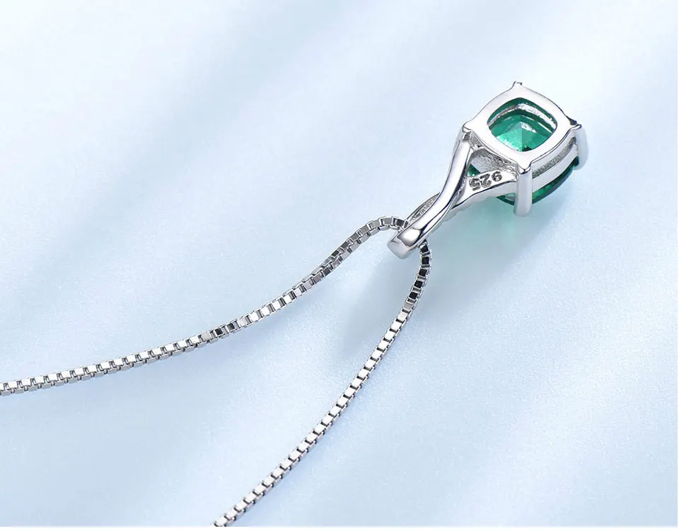 UMCHO Smaragd 925 Sterling Silber Schmucksets für Damen S027E-1 Stk (9)