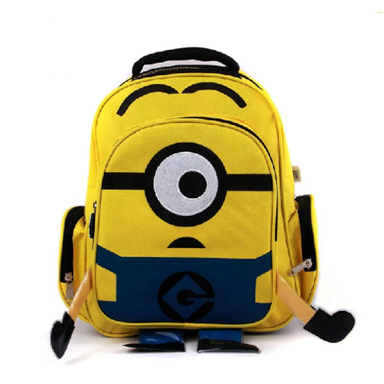 NEW MINIONS BACKPACK SCHOOL BAG RUCKSACK YELLOW KIDS CHILD JUNIOR BOYS GIRLS