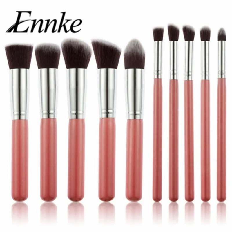 10 шт. серебристые/золотистые кисти для макияжа|kwasten set|makeup brushes beautymakeup |