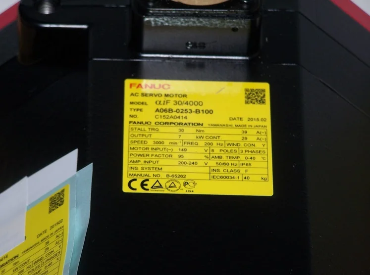 CNC обработки Alpha iF 30/4000 AC Серводвигатель Fanuc A06B-0253-B100 для станка с ЧПУ