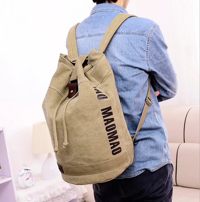

ETN BAG hot sale good quality men canvas backpack male leisure travel backpack student school bag man bag