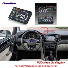 Liandlee автомобильный HUD Дисплей для Volkswagen VW Golf Sportsvan 2012- безопасный экран для вождения OBD проектор лобовое стекло