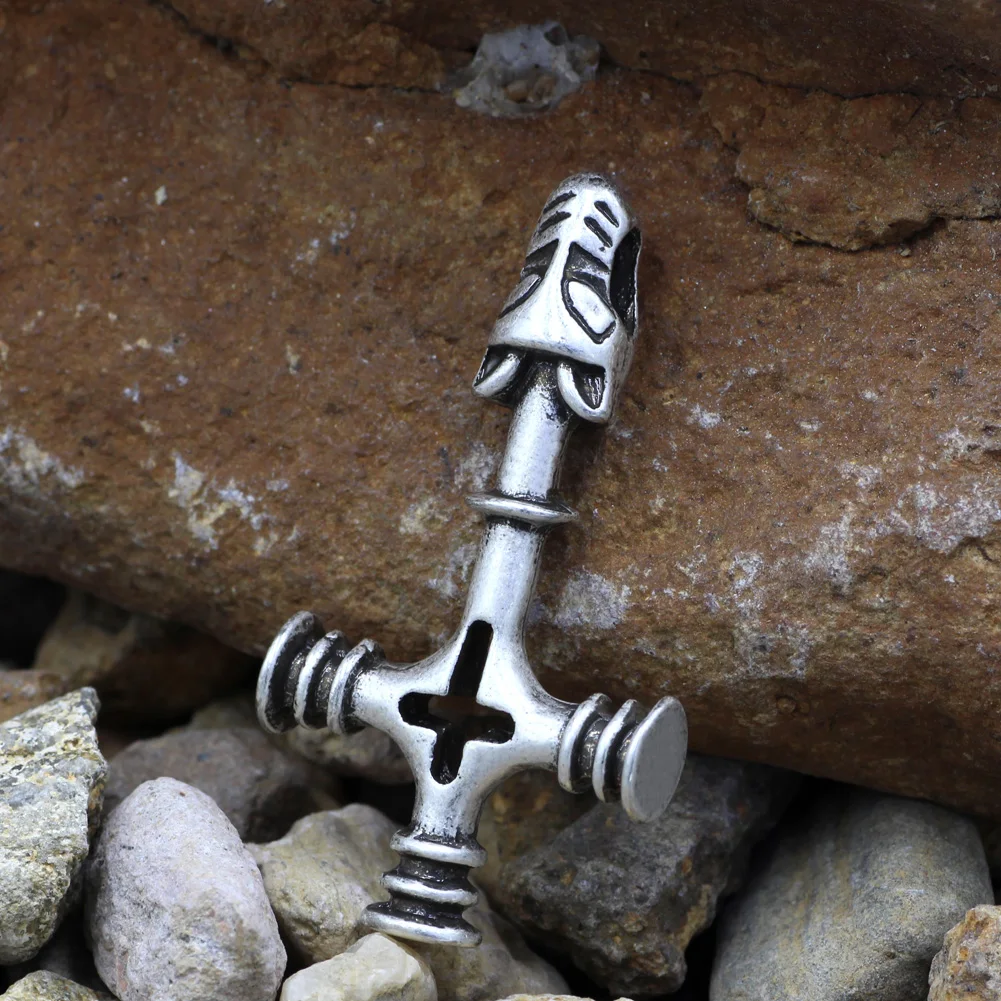 Thor's hammer olaf wolf cross mjolnir pendant viking jewelry norse