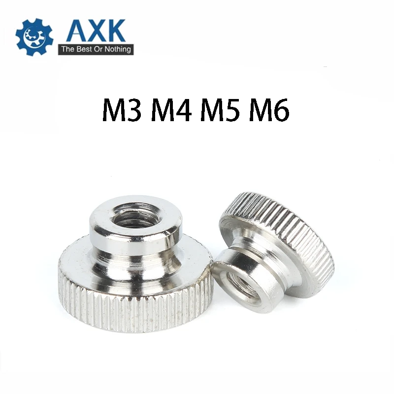 

10Pcs DIN466-B GB806 M3 M4 M5 M6 Galvanized Knurled Thumb Nut Iinstrument Hand Tighten Nut 3D Printers Parts Curtain Wall