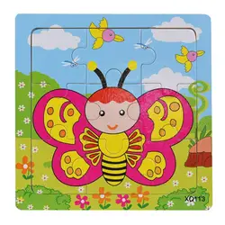 Деревянные игрушки для животных Honeybee Jigsaw Игрушки для маленьких мальчиков и девочек раннее образование обучение Пазлы игрушки оптом JE19