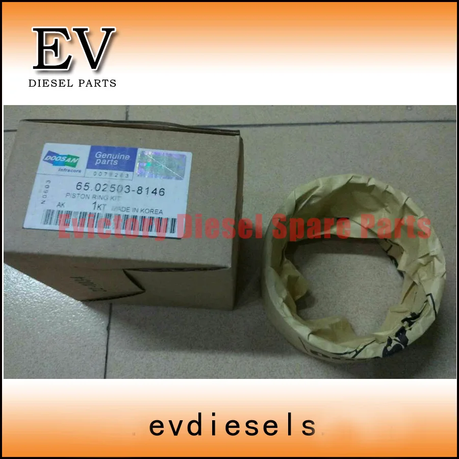 Для Doosan экскаватора DH300-5 DH220-3 двигателя D1146T D1146 поршень кольцо гильзы цилиндра комплект прокладок