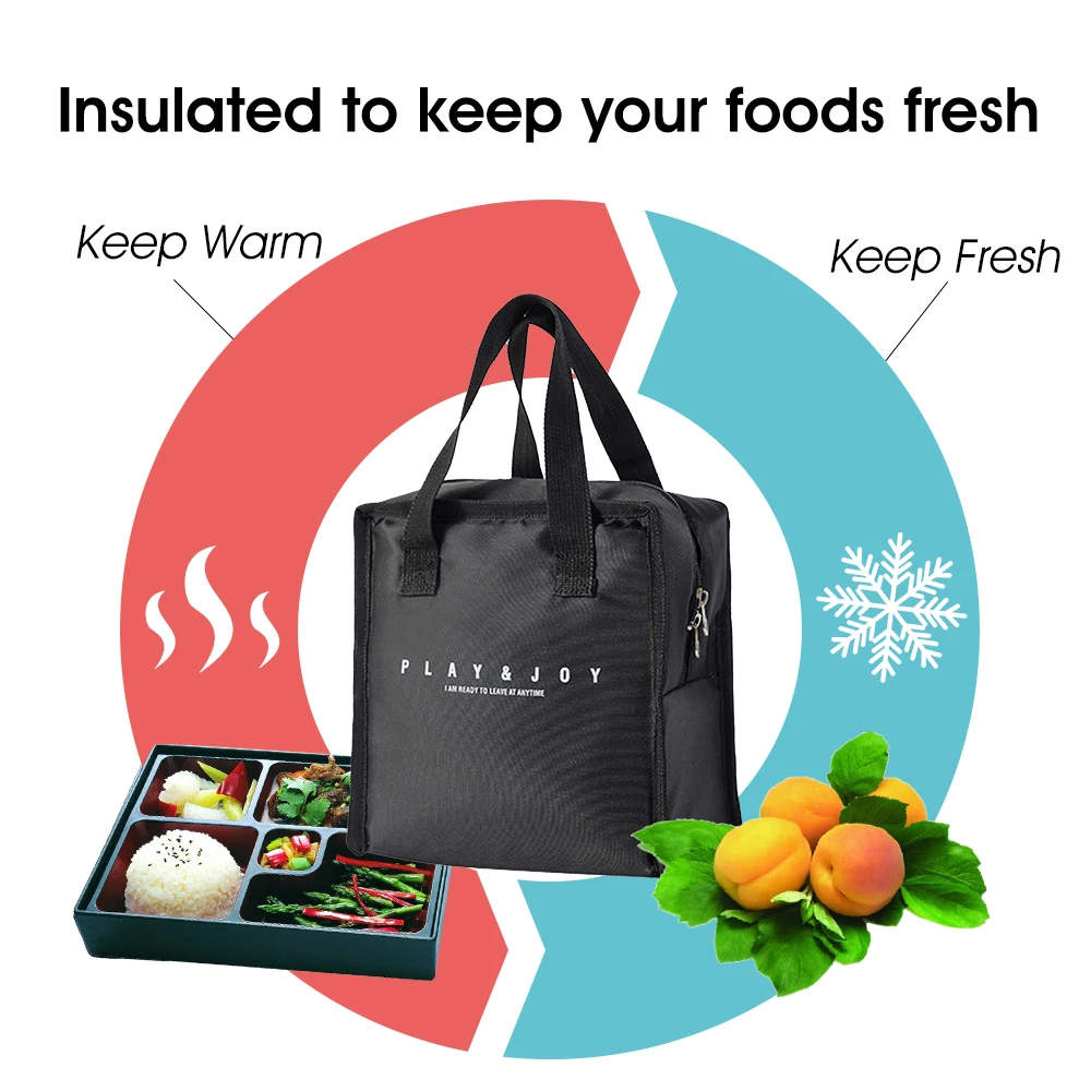 Повседневная сумка для пикника, переносная сумка для сохранения тепла, детский пищевой контейнер Сумка-переноска для ланча, кухонные принадлежности для хранения