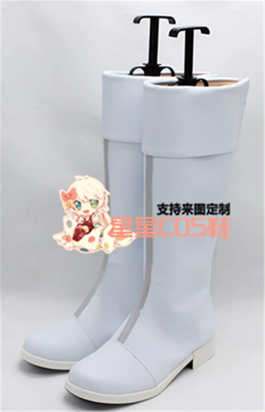 My Hero Boku No Hero Academia Todoroki Shouto Cosplay High Boots Shoes White SZ