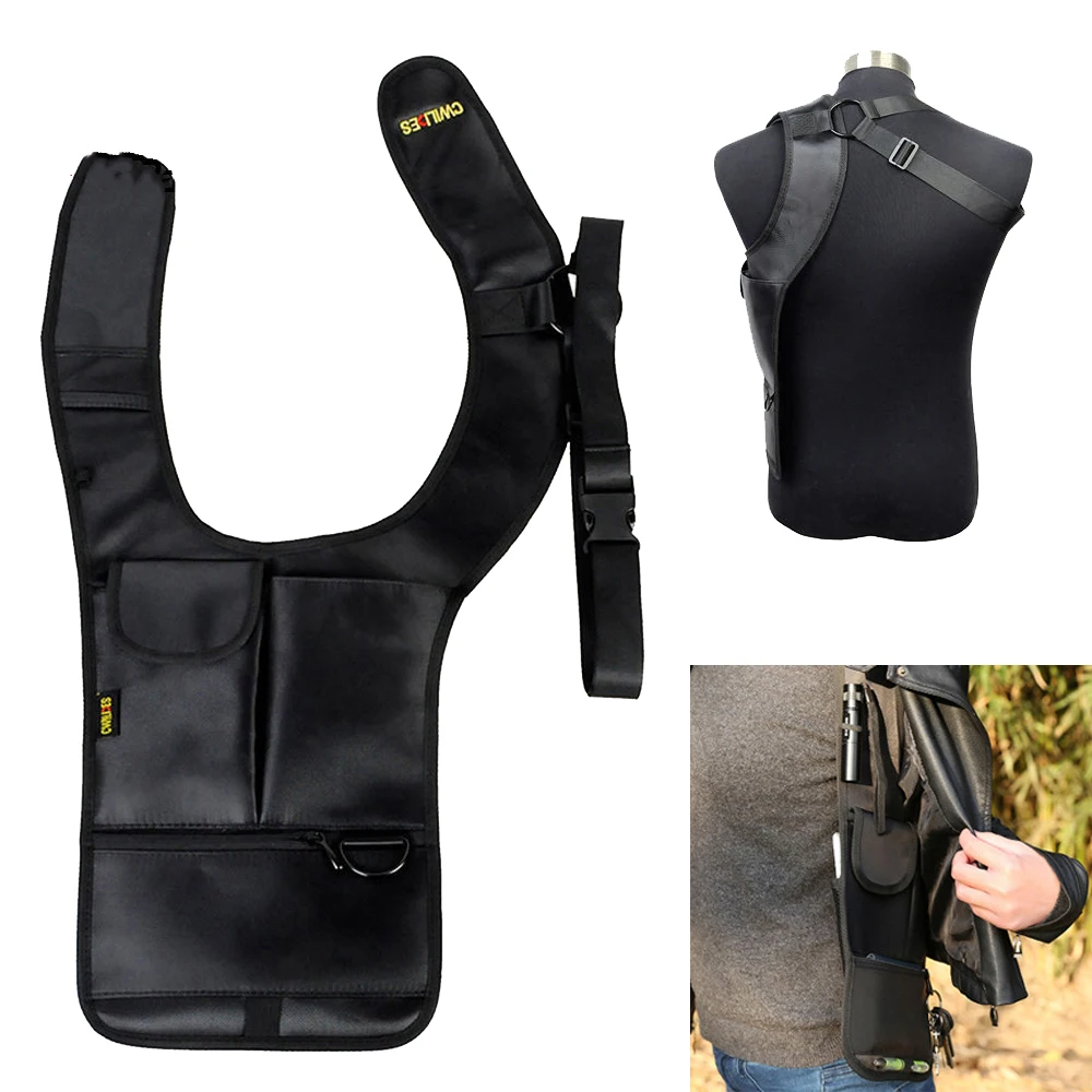 

Hunting Tactical Hidden Gun Holster Under Arm Anti-Theft Safety Men's Left Shoulder Bag Security Concealed Gun Vest Pouch