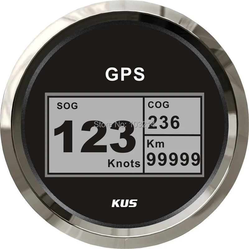 Высокое качество! 85 мм Цифровой gps Спидометр, speedo gps спидометр для лодка морская яхта черная Лицевая панель 12 V/24 V