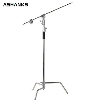 

3.2M Heavy Duty Studio Centry C Stand Detachable Light C-stand with Holding Arm and Line Resizer for Flash Strobe Flag Reflector