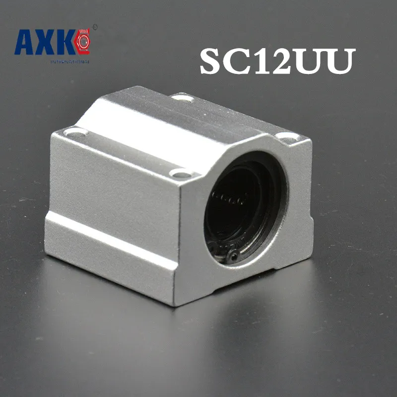 High quality 4 pcs SC12UU SCS12UU Linear motion ball bearings slide block bushing for 12mm linear shaft guide rail