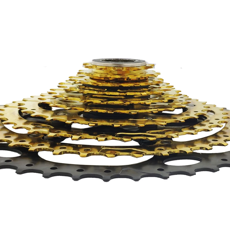 VG الرياضة دراجة هوائية جبلية MTB 10 سرعة كاسيت 10 Velocidade 10 S 50 T دراجة أجزاء الذهب الذهبي Freewheel ضرس Cdg ترس 594g