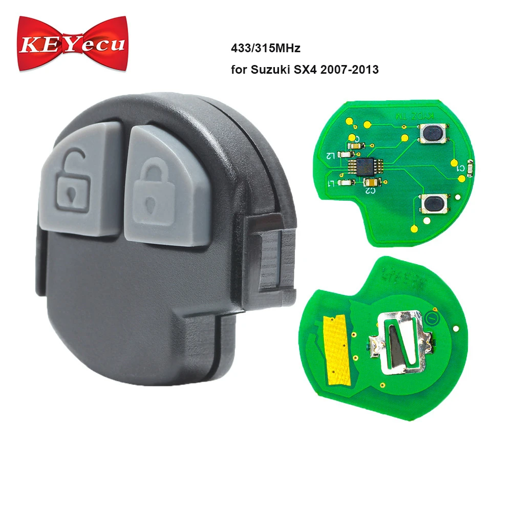 

KEYECU for Suzuki SX4 4T-TS002 Remote Control Board Car Key Fob 315MHz/ 433MHz 2 Button