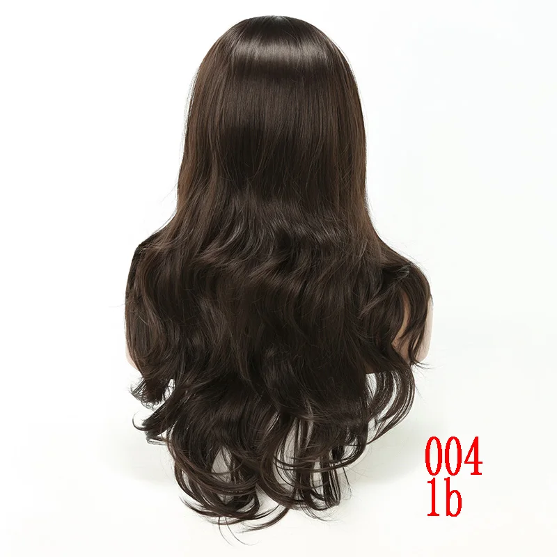 MERISI волос Синтетический синтетический парик фронта шнурка коричневый длинный волнистый Омбре, термоустойчивый волос Средний размер парики для женщин ежедневно