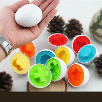 

Children's Toys Paired Clever Twisted Eggs Baby Recognize Color Shape Early Education Educational Toys
