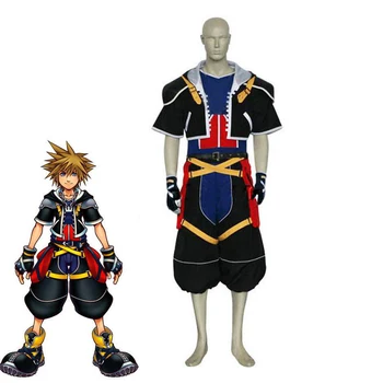 

Game Kingdom Hearts Sora Cosplay Costume Unisex Adult Fancy Outfits Combat Suit Halloween Carnival Uniforms Custom Made
