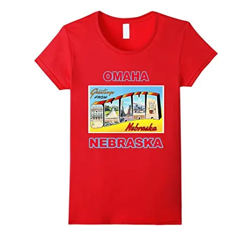 Lotta Shirts: Omaha Nebraska Postcard Greetings T Shirt