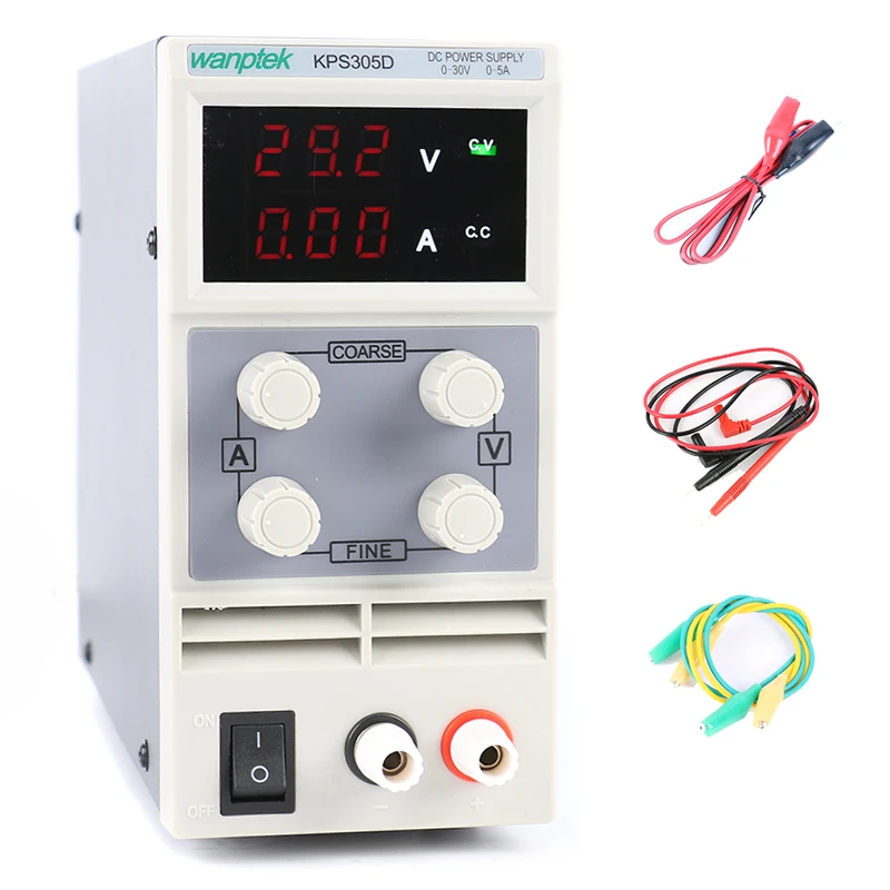 

KPS 305D 30V 5A 0.1V 0.01A Mini Switching Regulated Adjustable Laboratory DC Power Supply For Phone Test Repair