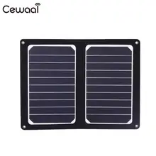 Cewaal Foldable Monocrystalline silicon Solar Panel Module DIY Cell Phone Battery Charger Board 6V 10W Portable